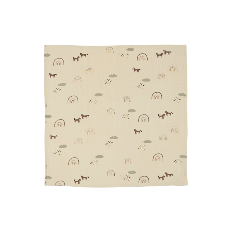 Muslin Square Rainbow Pack of 3