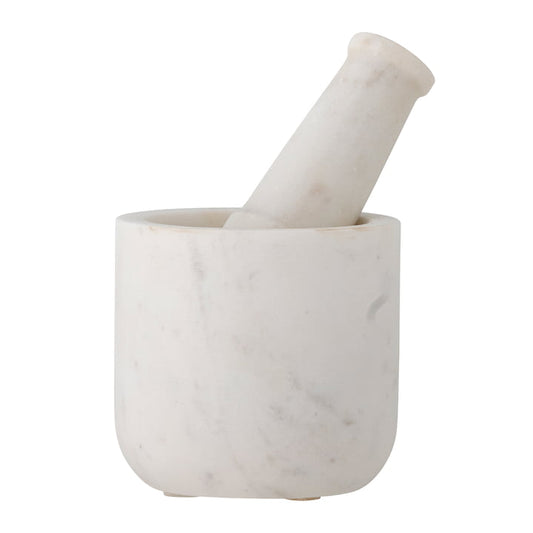 Misaki Mortar & Pestle White Marble