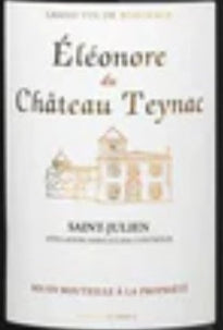 Saint Julien AOC - Eleonore du Château Teynac 2019
