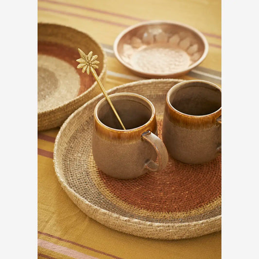 Stoneware mug Brown