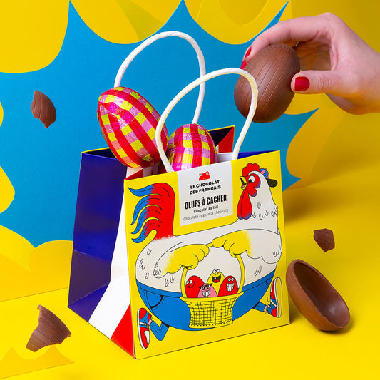 Panier 5 milk Easter chocolate eggs