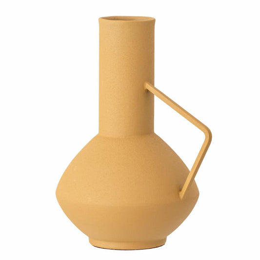 Irine Vase, Yellow, Metal