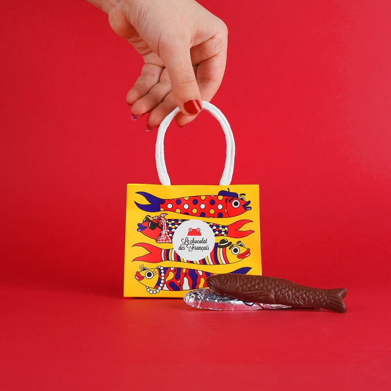 Small Bag of 4 milk chocolate sardines 40g