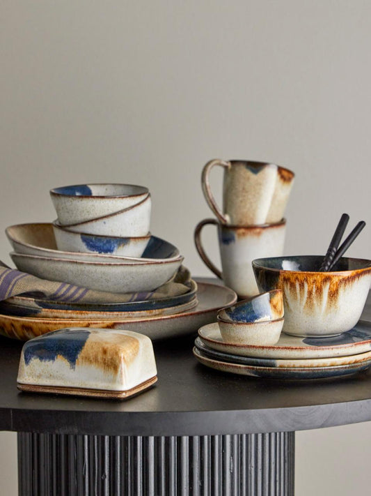 Jules Plate Grey Stoneware