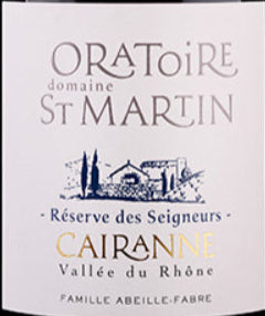 Cairanne AOP Red - Oratoire St Martin 2020
