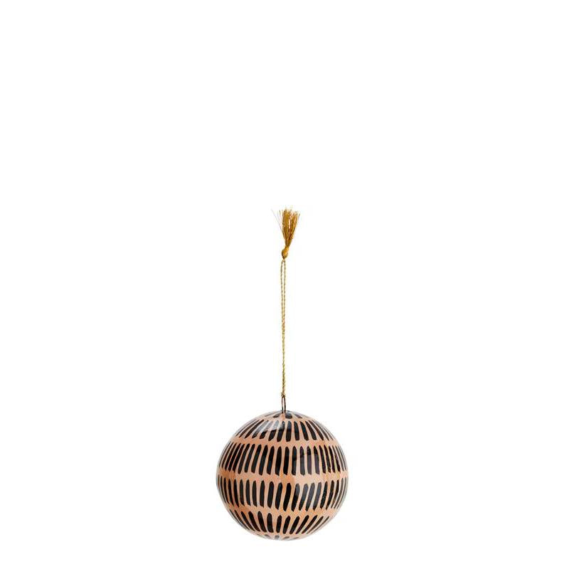 Hanging Papier Mache Ball Dash