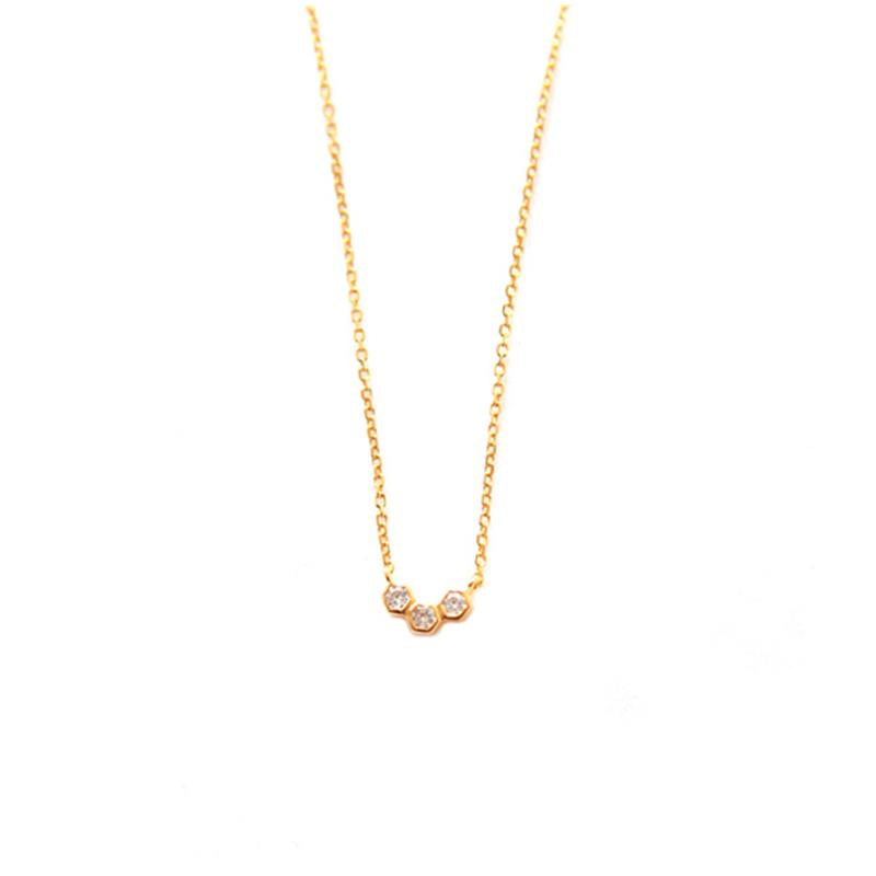 Gold and deals diamond necklace