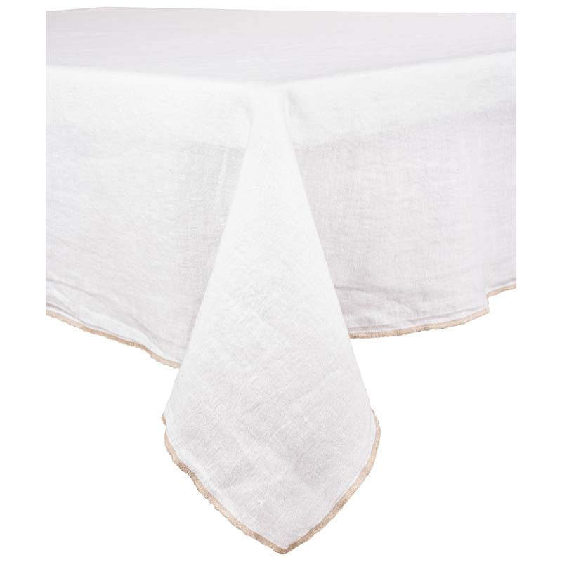 Tablecloth Venice White 160x160