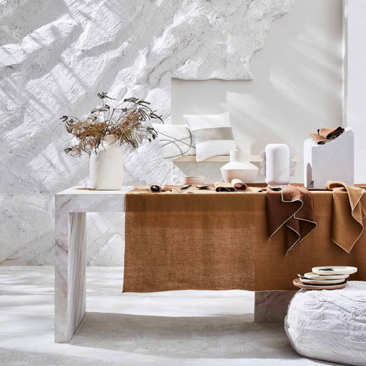 Tablecloth Venice White 160x160