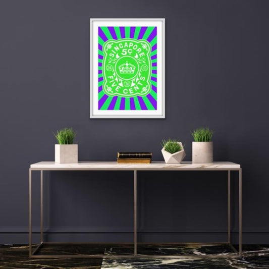 Green Painting Gabriel Dufourcq Without Frame