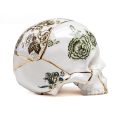 "KINTSUGI SKULL" ORNAMENT IN PORCELAIN - CM 21 × 15 H. 16