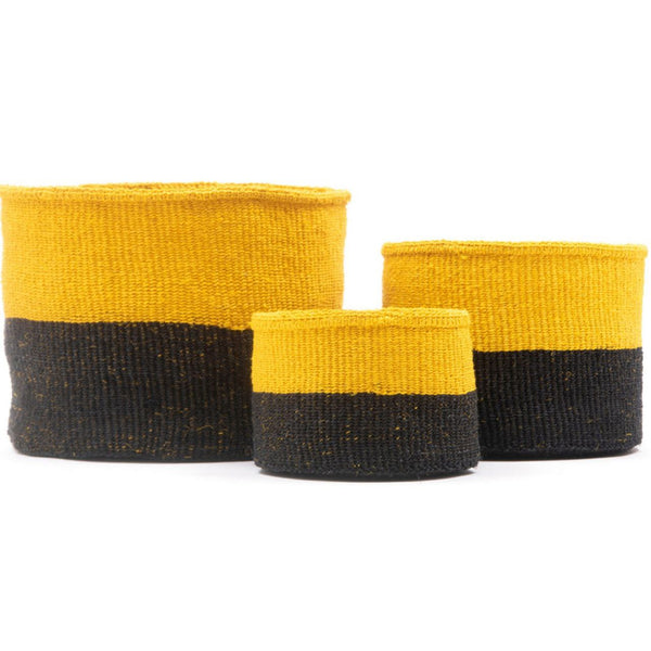 NYUKI:Black & Yellow Duo Colour Block (SET OF 3)