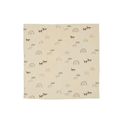 Muslin Square Rainbow Pack of 3