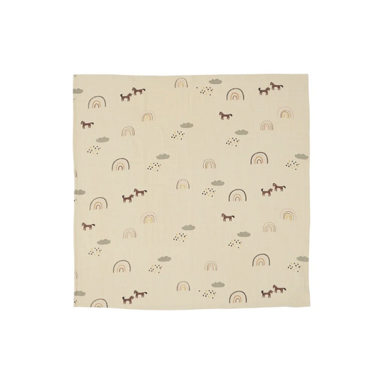 Muslin Square Rainbow Pack of 3