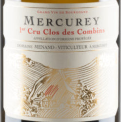 Mercurey 1er cru  Clos des Combins AOP White - Domaine Menand 2022