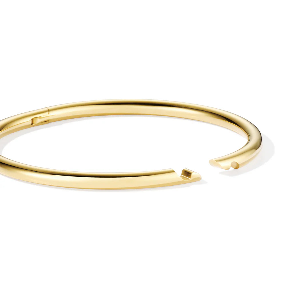 AN-O - Claps Bracelet in steel metallic PVD. Color : Light gold