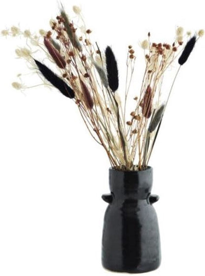 Black Stoneware Vase