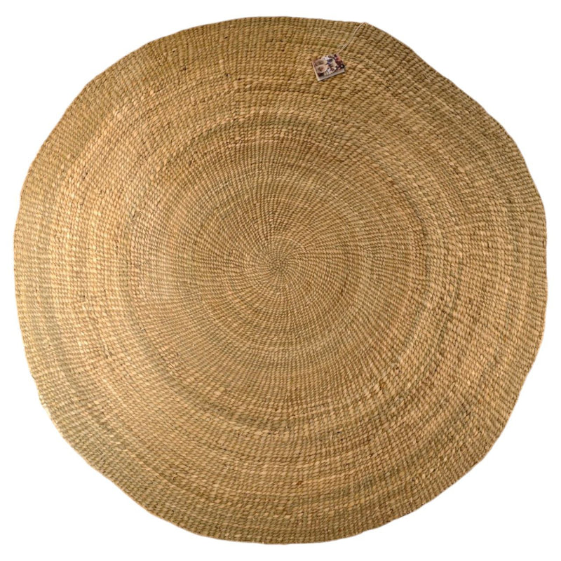 DUARA:Round Natural Woven Milulu Mat