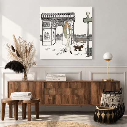 Young Woman in Paris – Bespoke Art Print | LouiseM