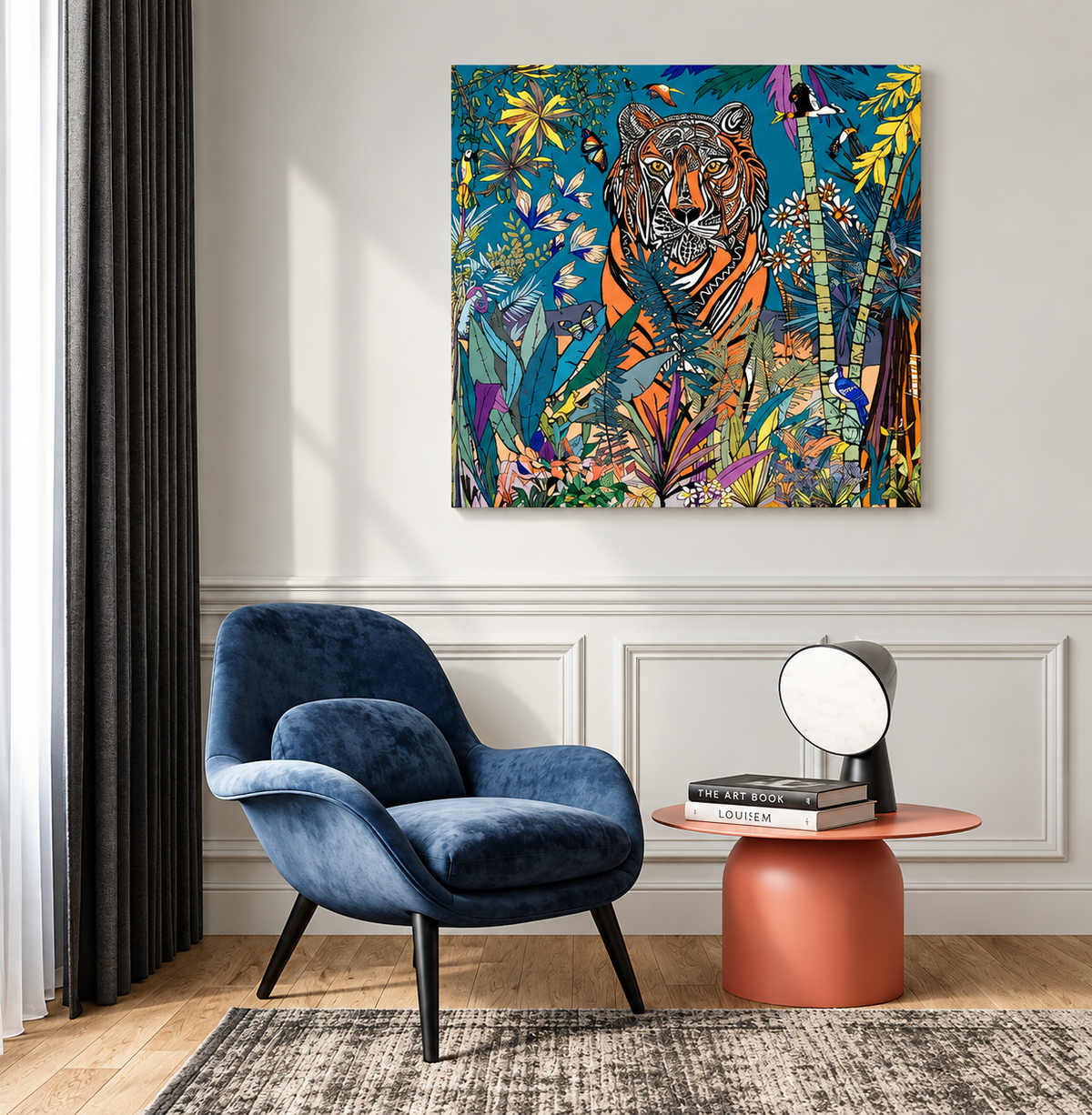 The Blue tiger, King of the Jungle - LouiseM creation