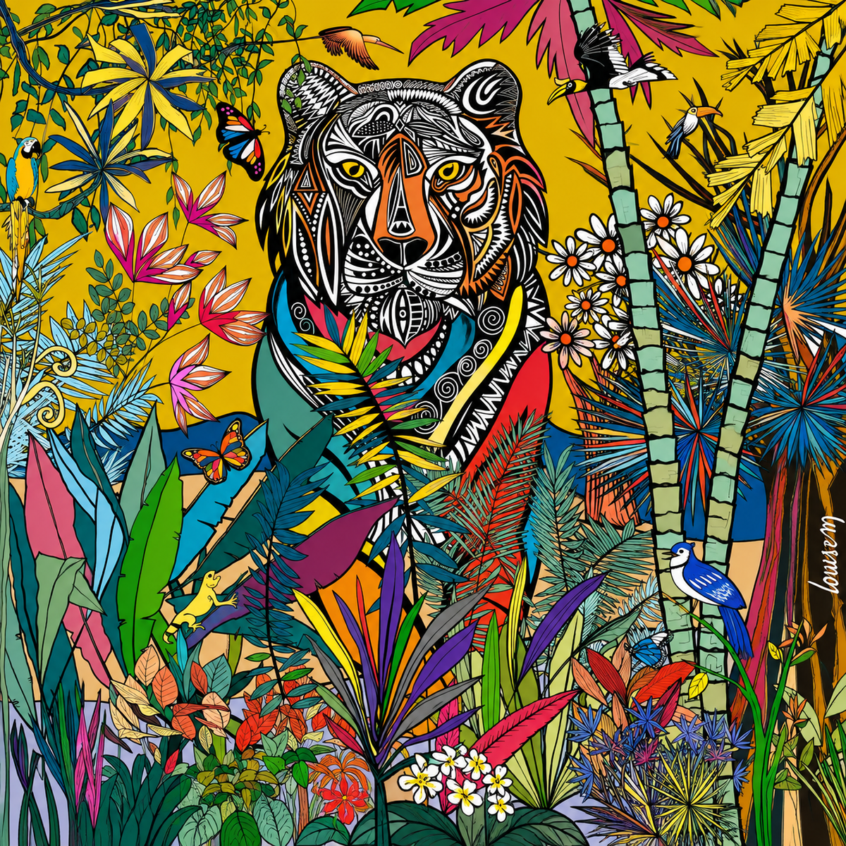 The Blue tiger, King of the Jungle - LouiseM creation