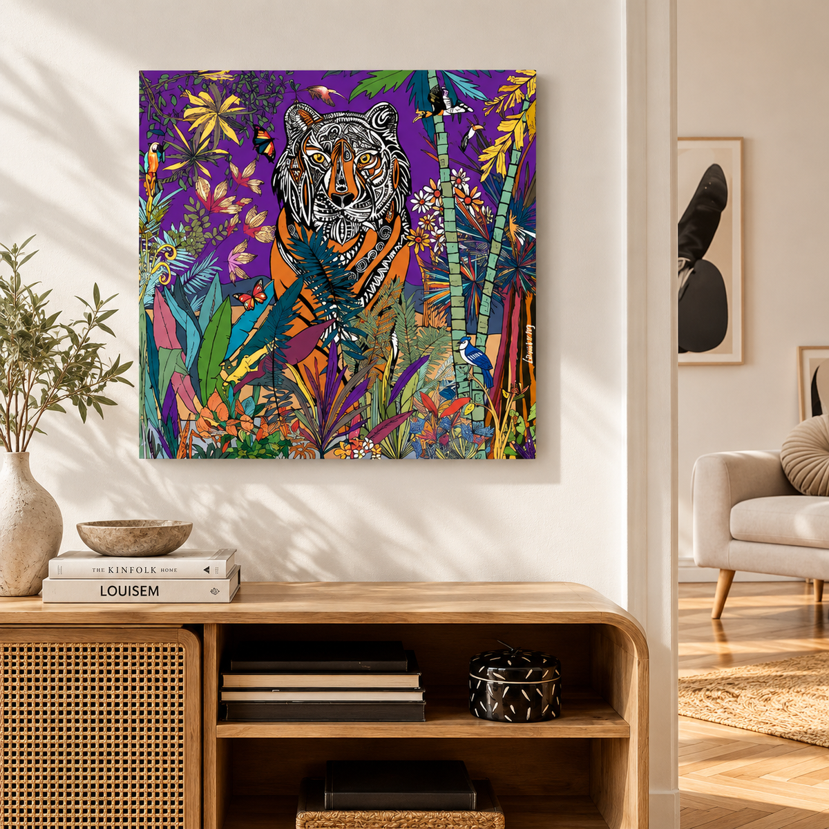 The Purple tiger, King of the Jungle - LouiseM creation