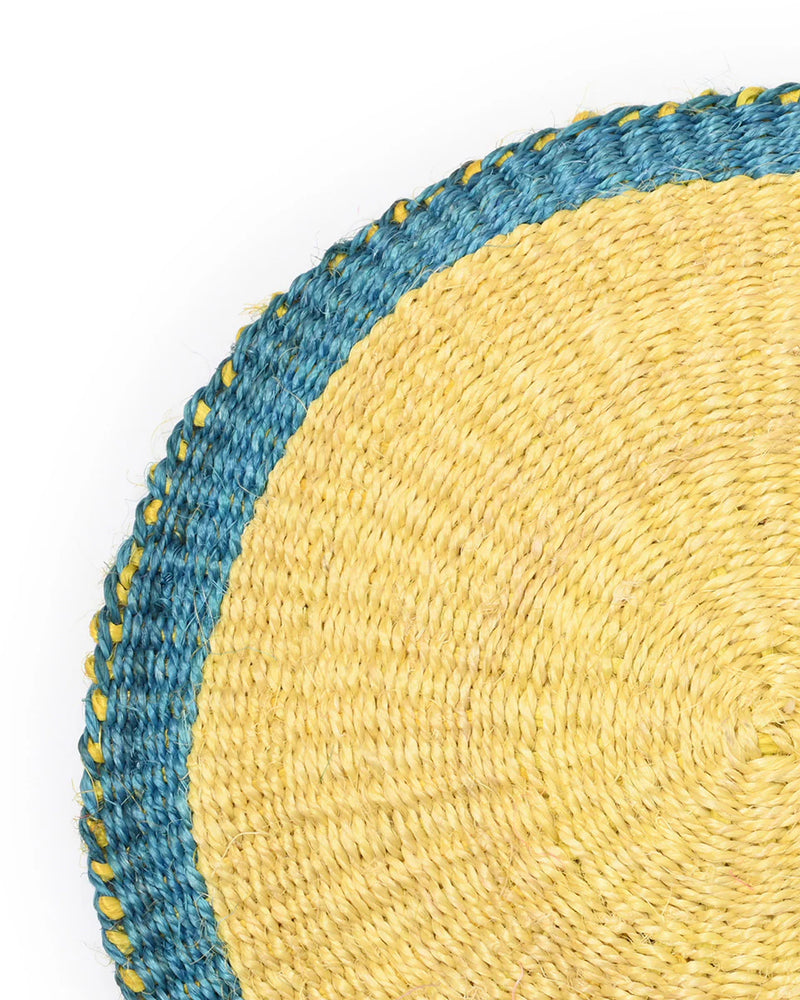 JOHARI:Blue & Yellow Woven Placemat