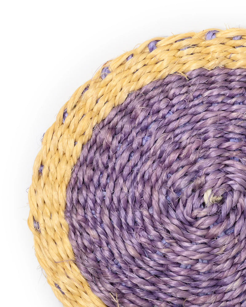 MOSI: Lavender & Yellow Woven Coaster