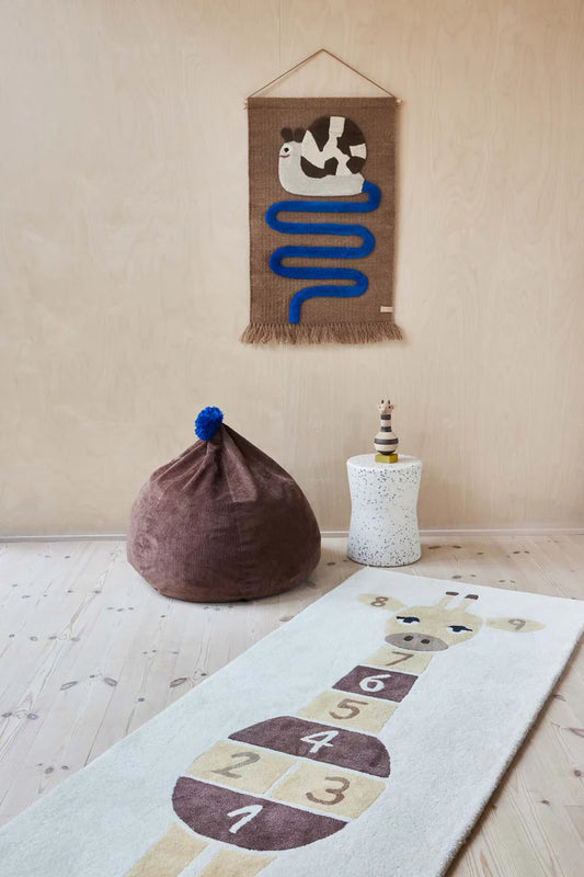 Giraf Hopscotch Rug Yellow