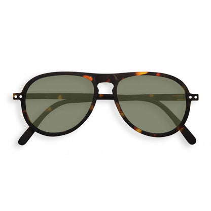 SUN I TORTOISE GREEN LENSES