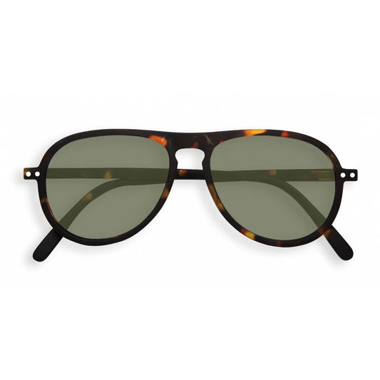 SUN I TORTOISE GREEN LENSES