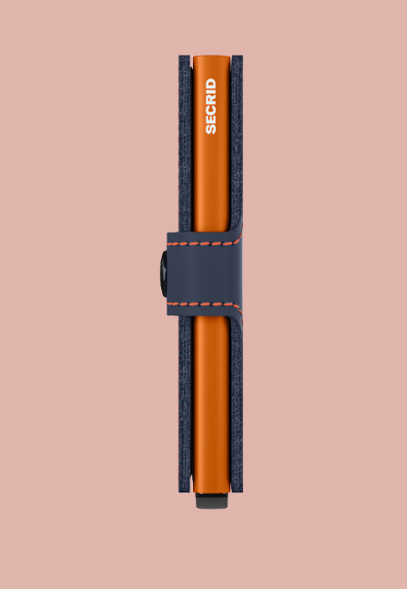 SECRID MINIWALLET MATTE NIGHTBLUE & ORANGE
