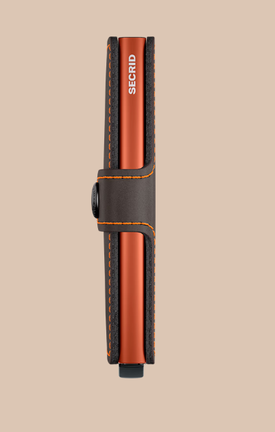 SECRID MINIWALLET MATTE TRUFFLE & ORANGE