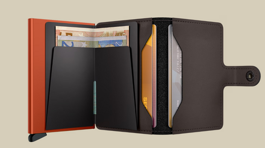 SECRID MINIWALLET MATTE TRUFFLE & ORANGE