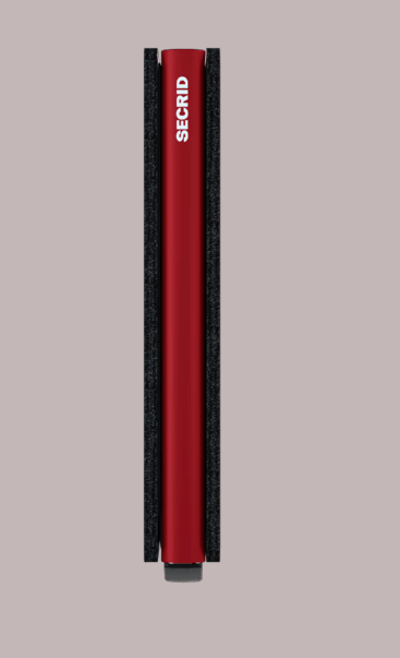 SECRID SLIMWALLET MATTE BLACK & RED