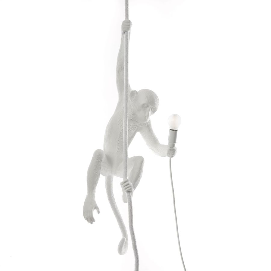 "MONKEY LAMP" RESIN LAMP Cm.37x25 h.76,5 - WITH ROPE