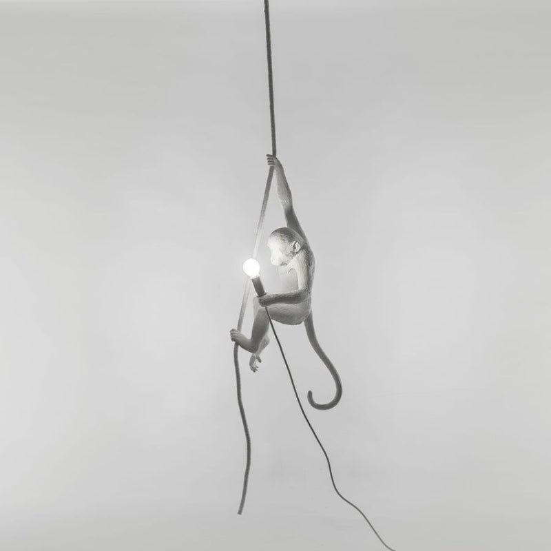 "MONKEY LAMP" RESIN LAMP Cm.37x25 h.76,5 - WITH ROPE