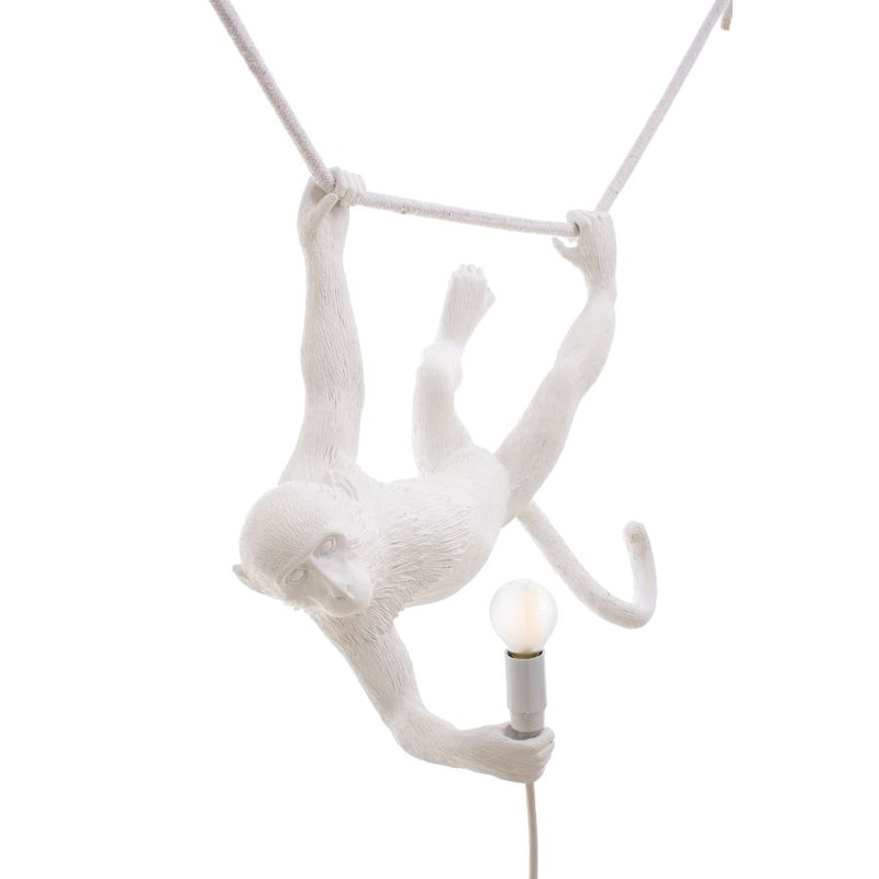 "INDOOR-MONKEY LAMP" RESIN LAMP Cm.59x40 h.40 - SWING WHITE