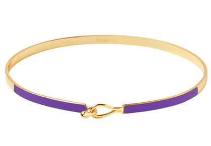 LILY lacquer bracelet with drop clasp in gilded brass