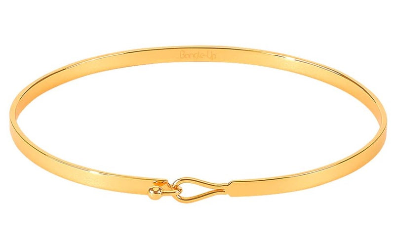 LILY lacquer bracelet with drop clasp in gilded brass