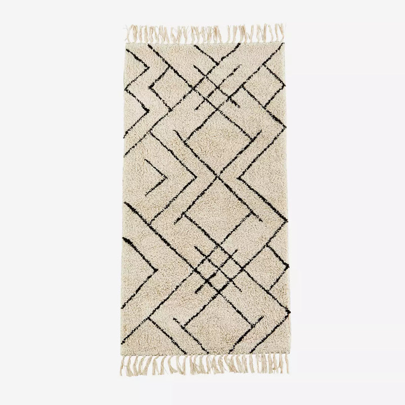 Tufted cotton runner