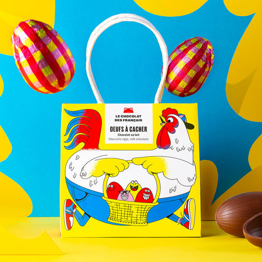 Panier 5 milk Easter chocolate eggs