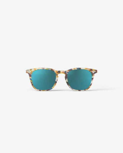 Junior Sun #E Blue Tortoise Soft Blue Mirror