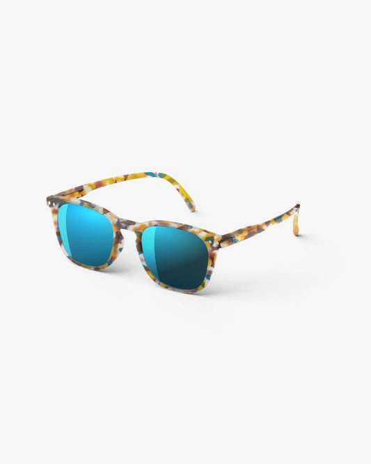 Junior Sun #E Blue Tortoise Soft Blue Mirror
