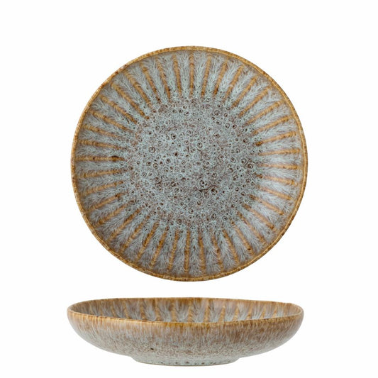 Fleur Plate Deep Nature Stoneware