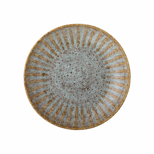 Fleur Plate Deep Nature Stoneware