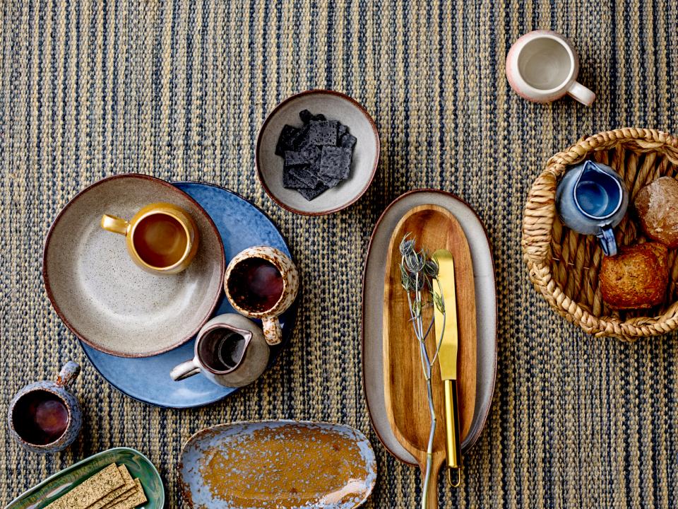 Sandrine Plate, Blue, Stoneware