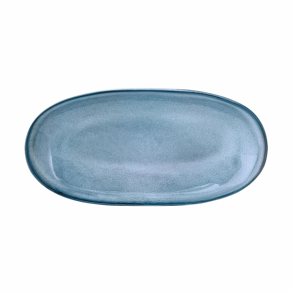 Sandrine Plate, Blue, Stoneware