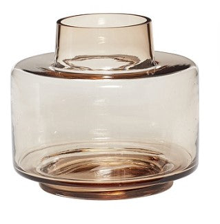 Modest Amber Small Vase