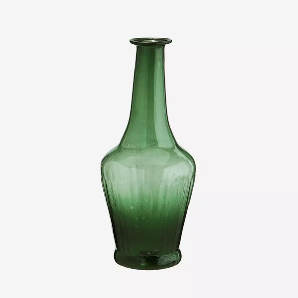 Green recycled vase